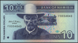 Namibia   P1/B201 10 Dollars 1993 (No date)