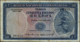 Timor  P27/B129 50 Escudos 1967