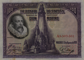 Spanje  P76.a 100 Pesetas 1928