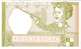 School-, test- and other money PLNL 1.000 Gulden ±1956