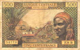 Equatorial African States P4.f 500 Francs 1963 (No date)