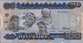 Nigeria  P27.e 50 Naira 2004