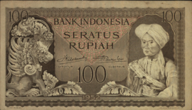 Indonesia  P46 100 Rupiah 1952