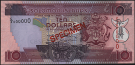 Solomon islands  P27 10 Dollars 2009 (No date) SPECIMEN