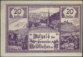 Oostenrijk - Noodgeld - Waldkirchen am Wesen KK. 1133 20 Heller 1920