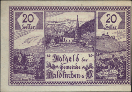 Austria - Emergency issues - Waldkirchen am Wesen KK. 1133 20 Heller 1920