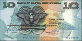 Papua New Guinea   P9 10 Kina 1988-1998 (No date)