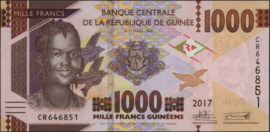 Guinée  P48 1.000 Francs 2018