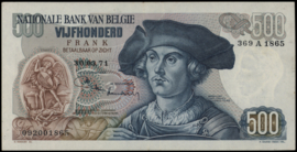 België P135.b 500 Francs 1971