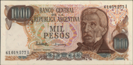 Argentina P304/B357 1.000 Pesos 1976-1982 (No date)