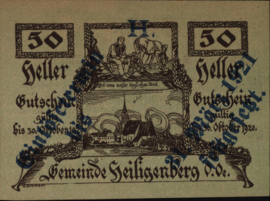 Oostenrijk - Noodgeld - Heiligenberg KK.:S361 50 Heller 1920