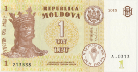 Moldavië P21.a 1 Leu 2015