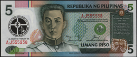 Filipijnen P179 5 Piso 1991