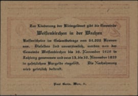 Oostenrijk - Noodgeld - Weissenkirchen KK: 1158 20 Heller 1920