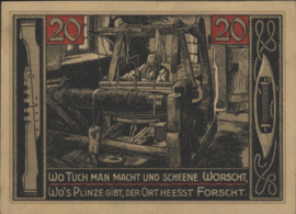 Germany - Emergency issues - Forst i. L. Grab/Mehl.:371 20 Pfennig 1921