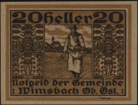 Oostenrijk - Noodgeld - Wimsbach KK.1240 20 Heller (No date)