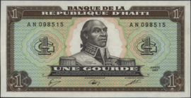 Haïti P245.a 1 Gourde 1987