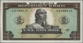 Haiti P245.a 1 Gourde 1987