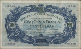 België - Francs/Belgas P103 500 Francs 1934