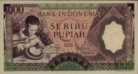 Indonesia  P62 1.000 Rupiah 1958