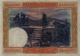 Spanje  P69.c 100 Pesetas 1925