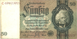Germany P182.b: A/C 50 Reichsmark 1933