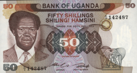 Oeganda P20 50 Shillings 1985 (No date)