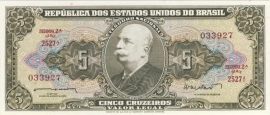 Brazil P176.a 5 Cruzeiros No Date 1962-68 UNC