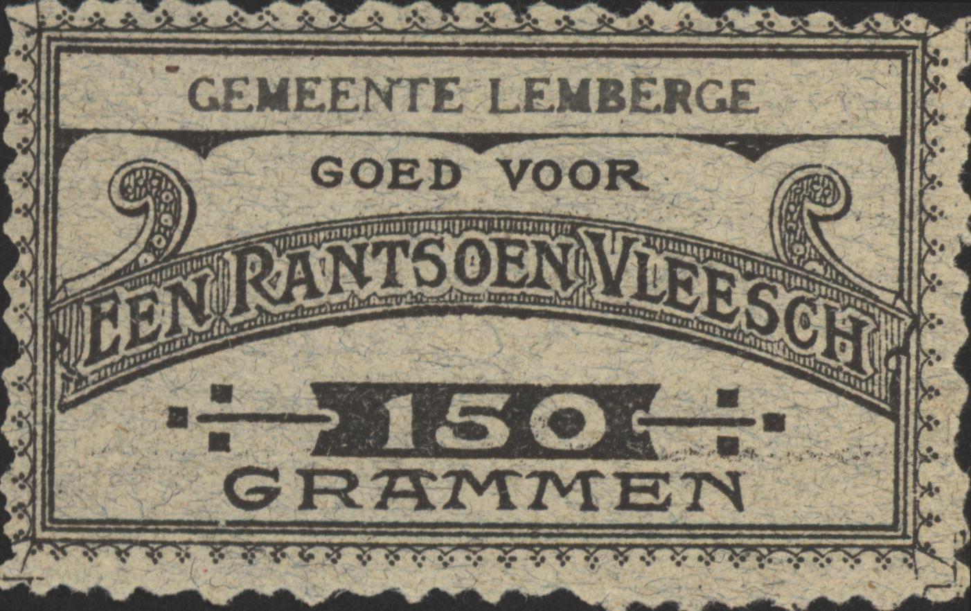 België - Noodgeld - Lemberge   NL0.Wit 150 Grammen 1914-'18 (No date)