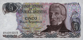 Argentina P312 5 Pesos Argentinos 1983-84 (ND)