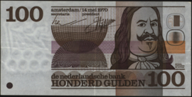 Netherlands PL103 100 Gulden 1970