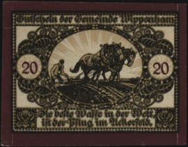 Oostenrijk - Noodgeld - Wippenham KK. 1247.I.a 20 Heller 1920
