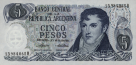 Argentinië P294.a 5 Pesos 1974-76 (No date)