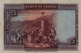 Spanje  P74.b 25 Pesetas 1928