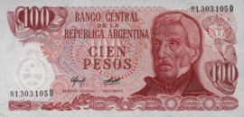 Argentina P302 100 Pesos 1976-78 (No date)