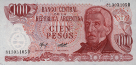 Argentinië P302 100 Pesos 1976-78 (No date)