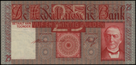 Netherlands  PL61.c4 25 Gulden 1941