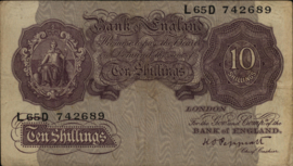 Great Britain / UK P366 10 Shillings 1940-1948 (No date)