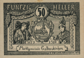 Austria - Emergency issues - Gallneukirchen K.K.: 218 50 Heller 1920