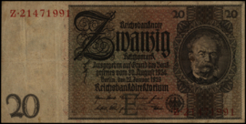 Germany P181.a:E 20 Reichsmark 1929