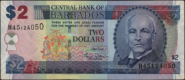 Barbados  P66/B225 2 Dollars 2007