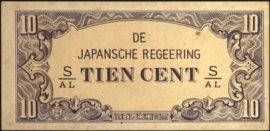 Nederlands Indië PLNI25.3/P121.a 10 Cent 1942 (No date)