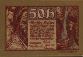 Austria - Emergency issues - Lofer KK.:560 50 Heller 1921