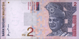 Malaysia  P40 2 Ringgit 1996-99 (No date)