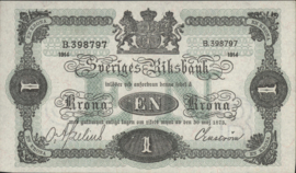 Zweden  P32.a 1 Krona 1914