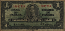 Canada  P58/B321 1 Dollar 1937