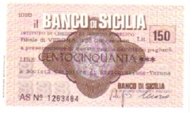 Il Banco di Sicilia - 150 Lire