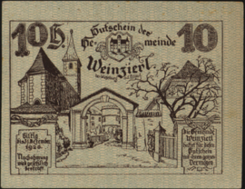 Oostenrijk - Noodgeld - Weinzierl bei Wieselburg KK. 1153 10 Heller 1920 (No date)