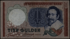 Netherlands  PL45.a1 10 Gulden 1953