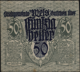 Oostenrijk - Noodgeld - Wels KK. 1167 50 Heller 1920 (No date)